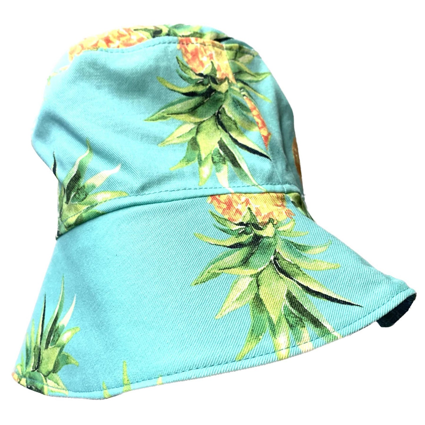 Teacups n Quilts - Pineapple Fabric Hat- Adult Size