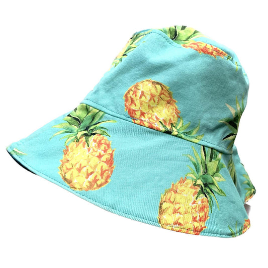Teacups n Quilts - Pineapple Fabric Hat- Adult Size