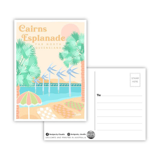Designs by Claudia - Cairns Esplanade - Postcard