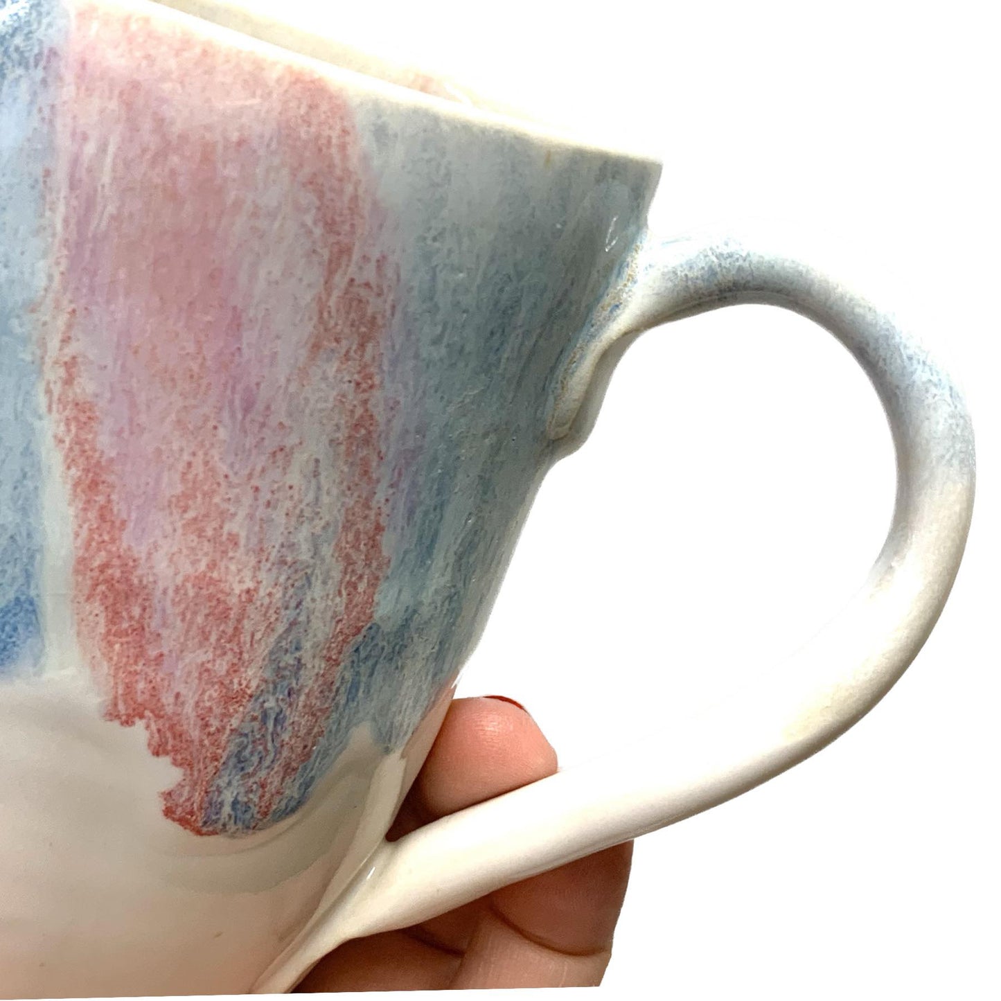 EARTH BY HAND- Pink & Blue Glazed Mugs