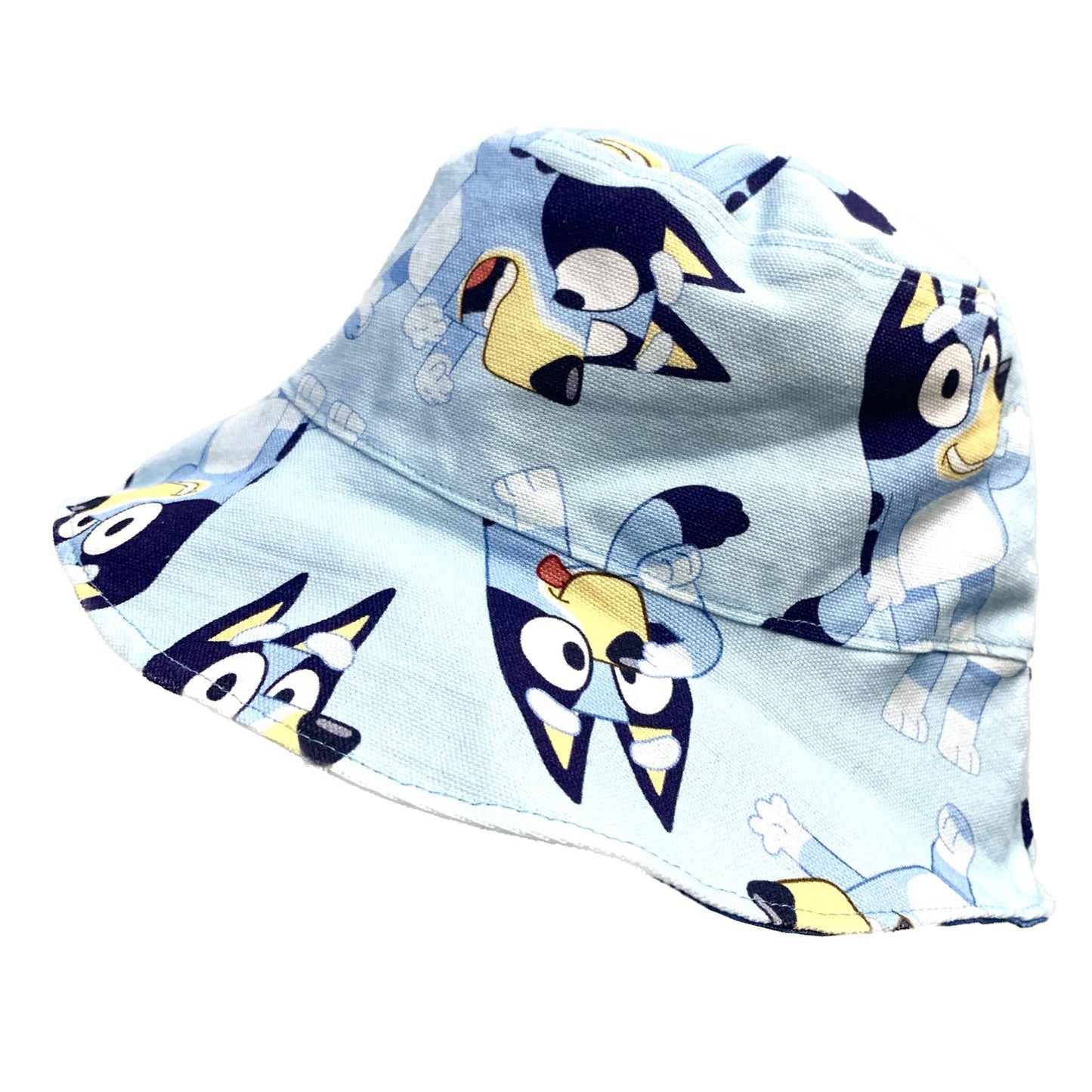 Teacups n Quilts- Blue Just Bluey Fabric Hat- Kids Size Small