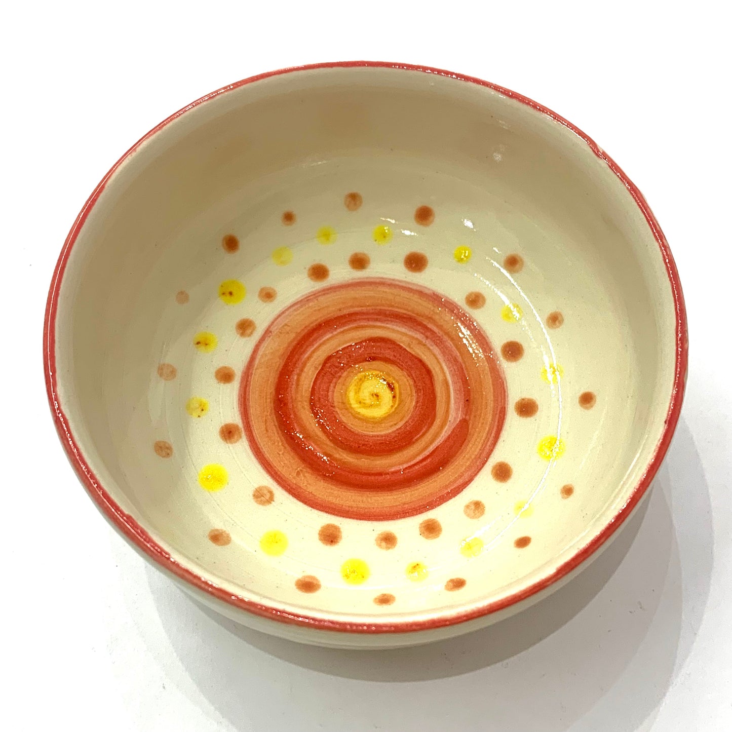 EARTH BY HAND- Dot Dishes- Reds & Yellows