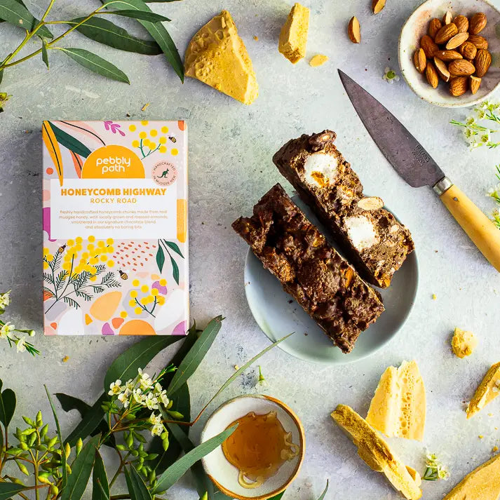 PEBBLY PATH- Honeycomb Highway Rocky Road- 200g
