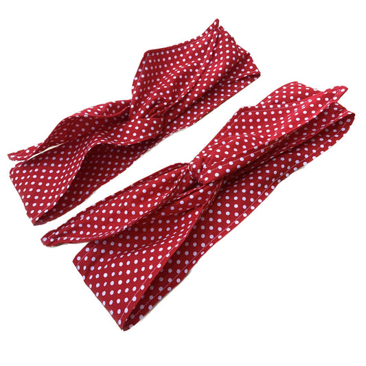 OH SEW ROSY : WIRE HEADBAND - Red Spotty