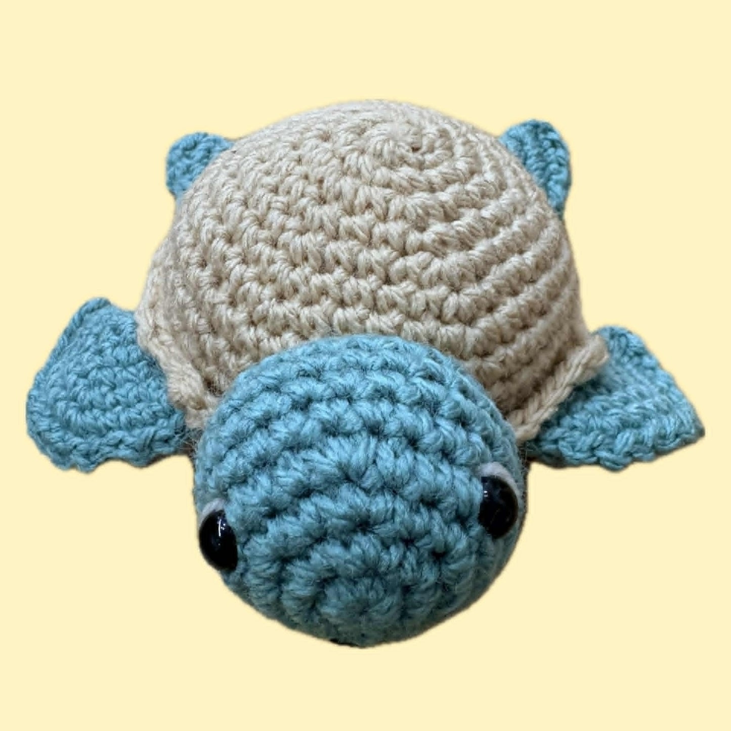 BEAKNITS-Crocheted Turtle - Sandy Shell