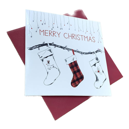 CANDLE BARK CREATIONS - Seasonal Stockings - SMALL SINGLE CARDS