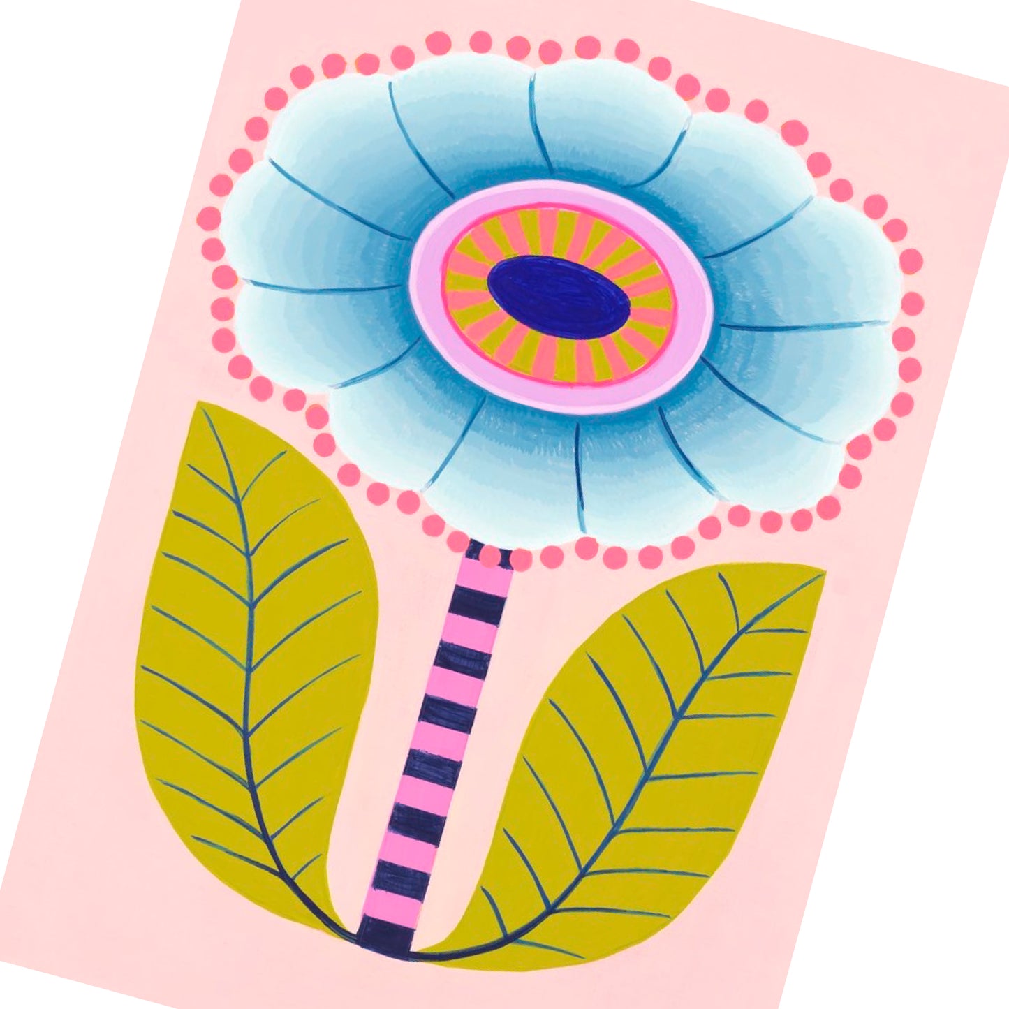 CLAIRE ISHINO- MEDIUM LIMITED EDITION A4 PRINTS- Blue Bloom