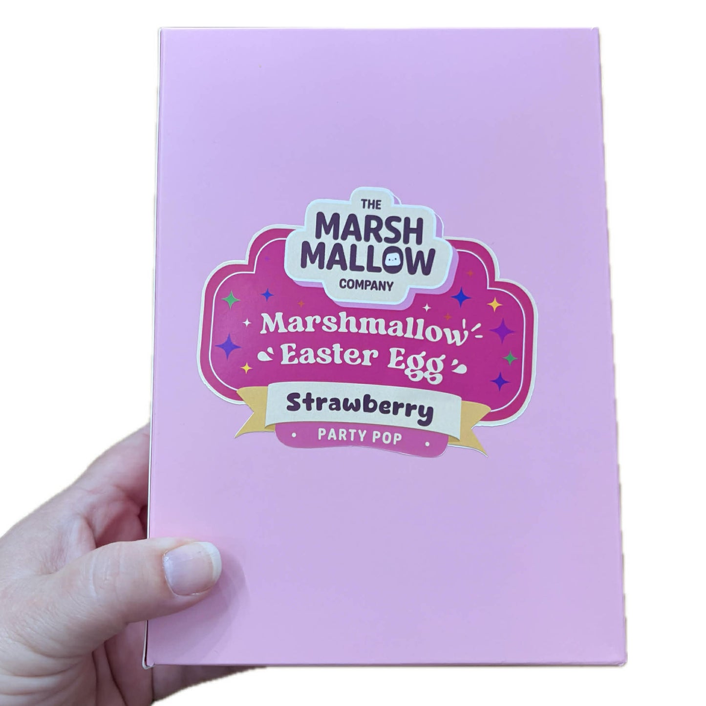 THE MARSHMALLOW COMPANY - EASTER STRAWBERRY PARTY POP MARSHMALLOW EGG