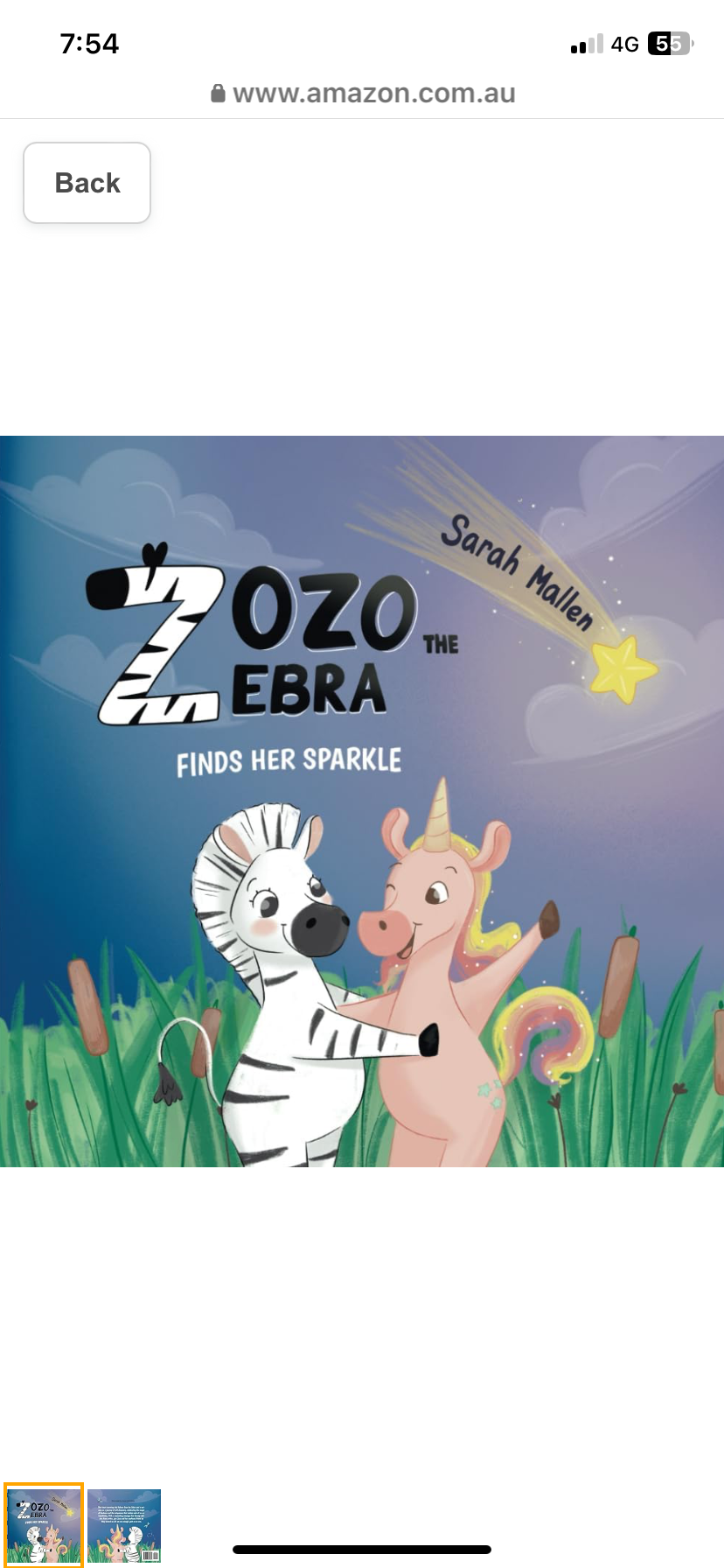 BOOKS & CO - "Zozo the Zebra Finds Her Sparkle"- Local Children's Book