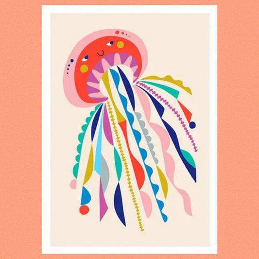 3 BIRDIES STUDIO- "Jellyfish" A4 Art Print