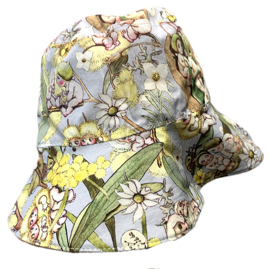 Teacups n Quilts - May Gibbs Fabric Hat- Blossom Babies - Adult Size