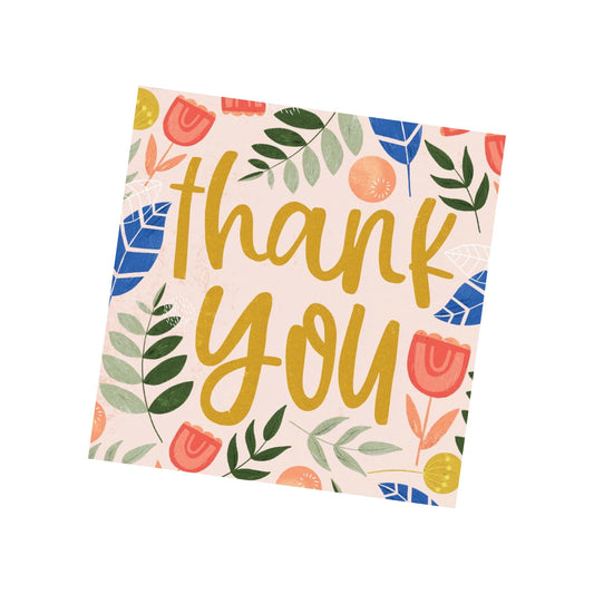 NUOVO - "FLORAL THANK YOU" SMALL GREETING CARD