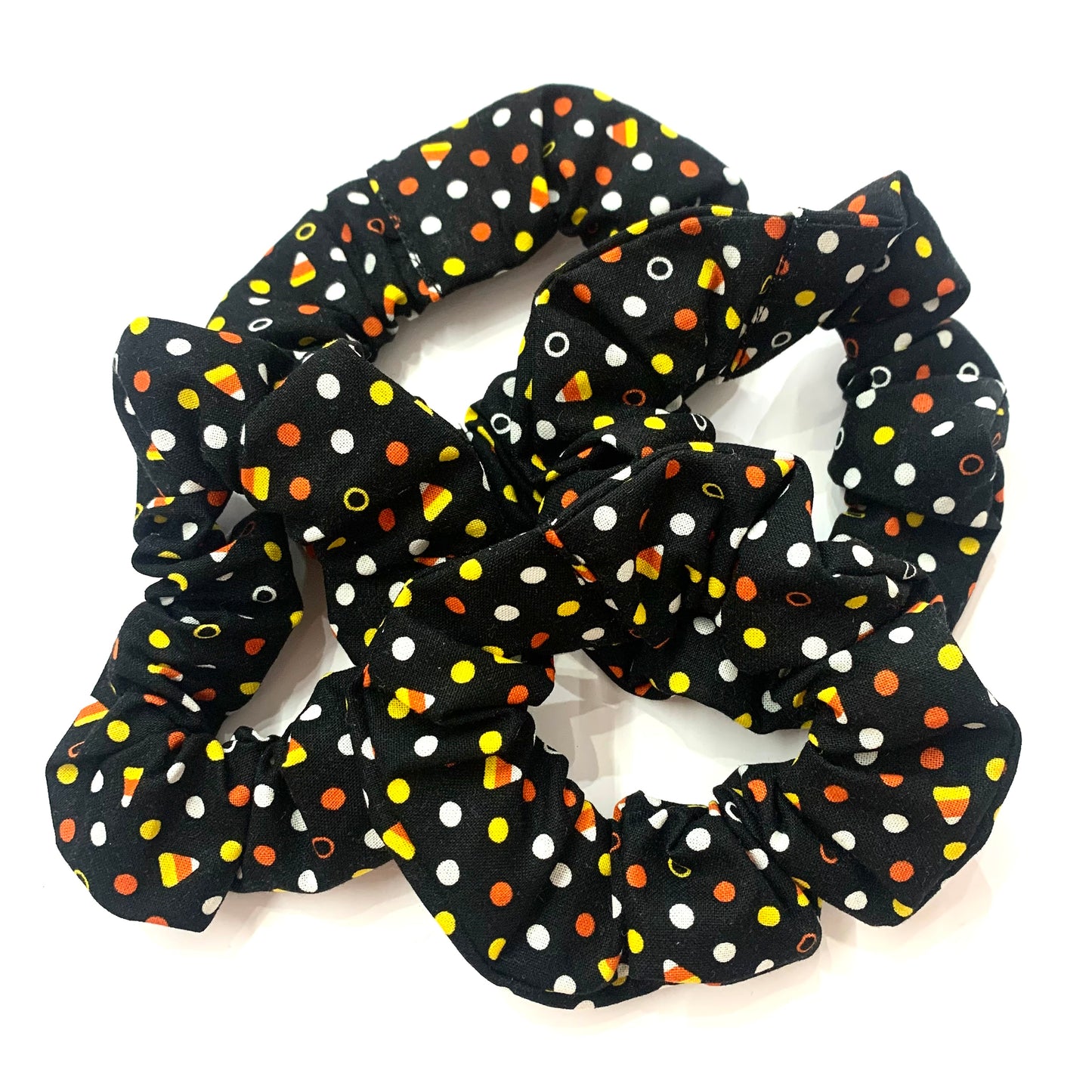 MAKIN' WHOOPEE - "Candy Corn" REGULAR HALLOWEEN SCRUNCHIE