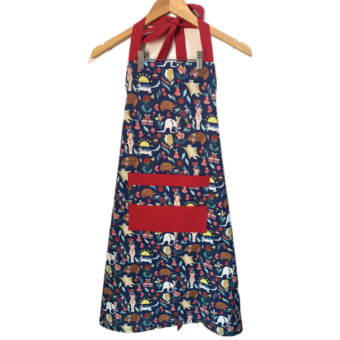 MUMMA WHOOPEE - "Blue Australiana" Christmas Apron