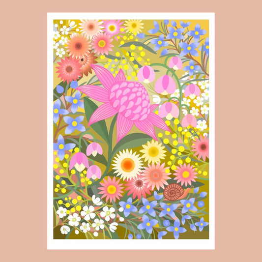 CLAIRE ISHINO- MEDIUM LIMITED EDITION A4 PRINTS- Golden Spring