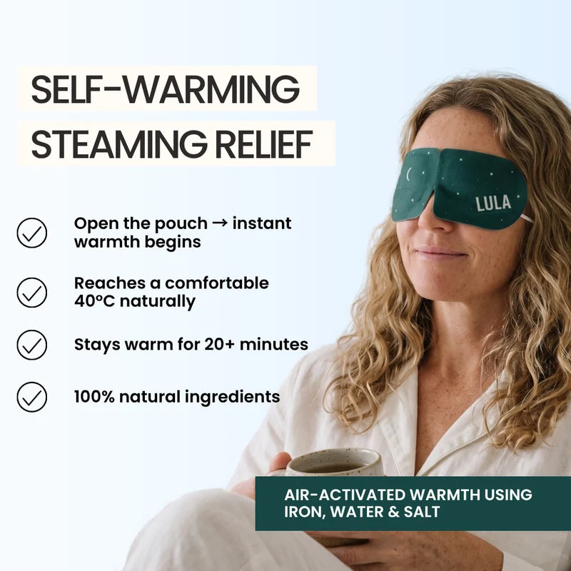 LULA - EUCALYPTUS AND TEA TREE SELF-WARMING EYE MASK (5 MASKS)