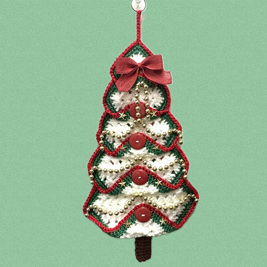 BEAKNITS- "OH CHRISTMAS TREE"- CROCHETED WALL HANGING 3
