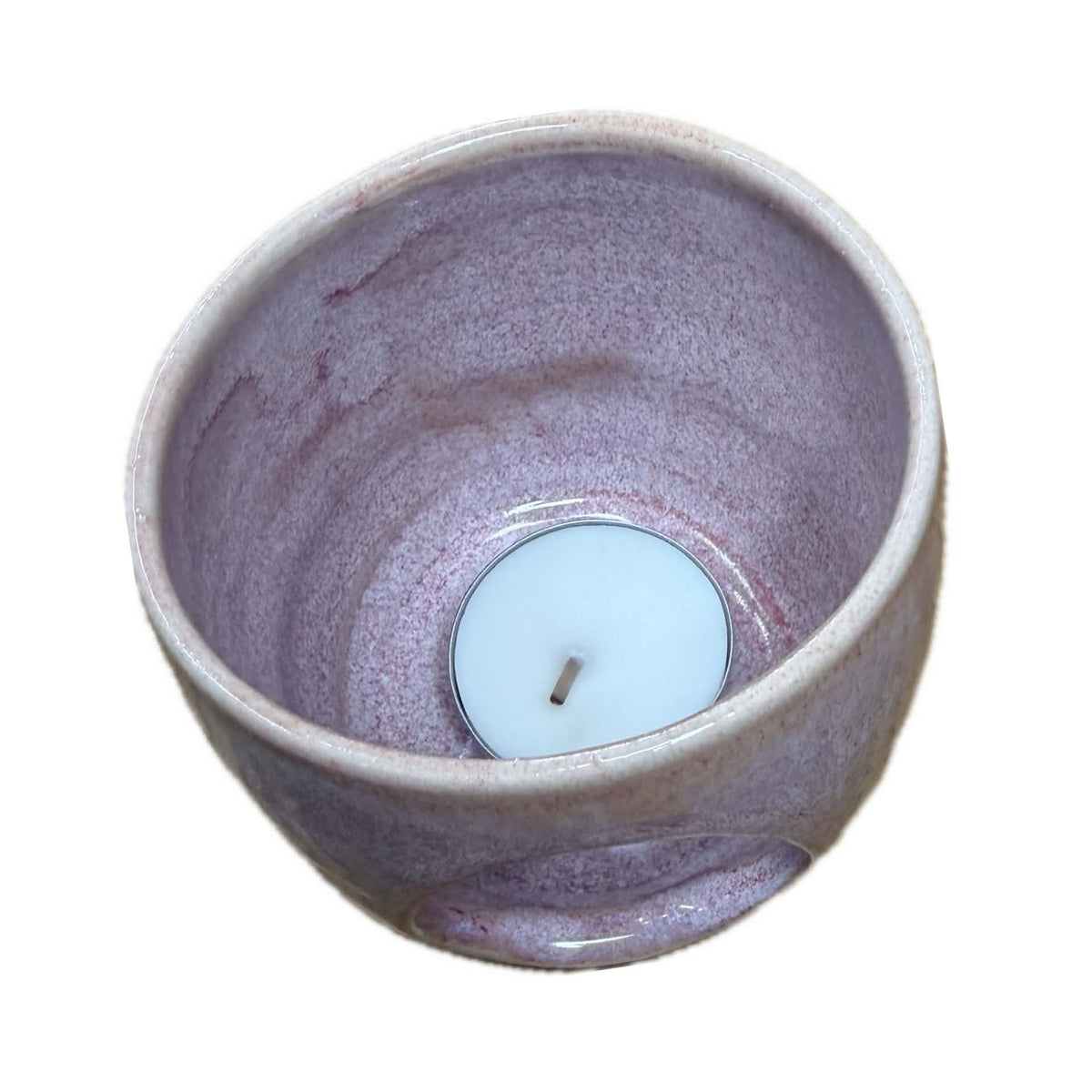 EARTH BY HAND- Pink Ceramic Tealight Holder
