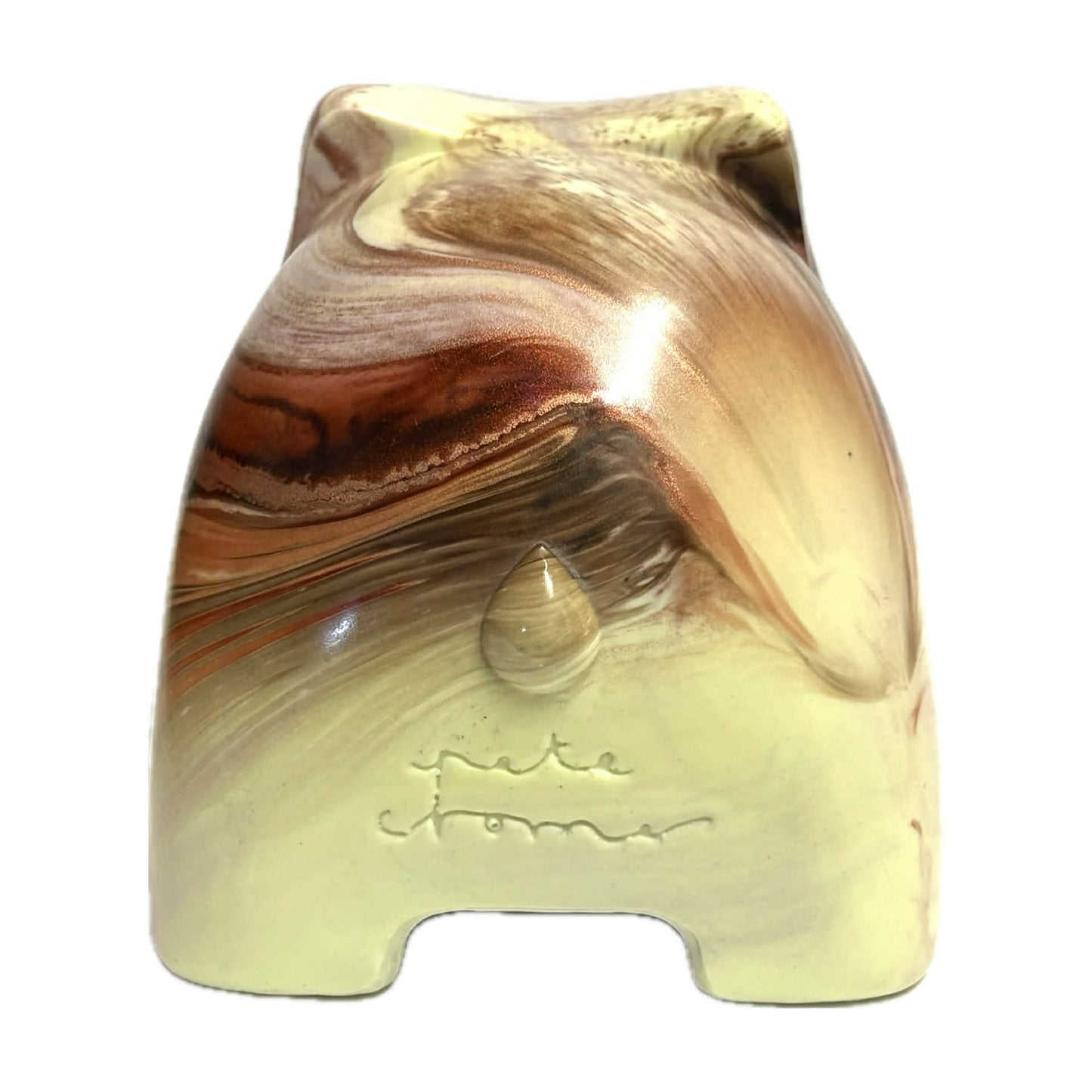 PETE CROMER - RESIN WOMBAT Natural #1 -- Caramel Banana Waffle