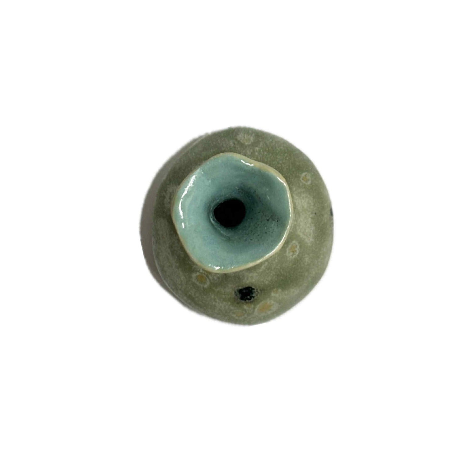 INSPIRED BY NATURE - Aura Bud Vase – Green Black