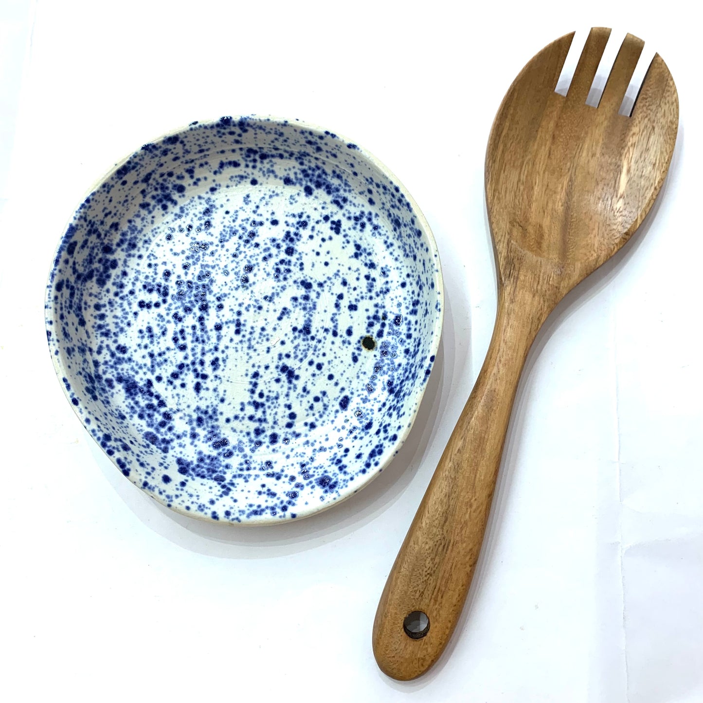 POTTERESS BY ALICIA - Spoon Rest - Blue Speckled