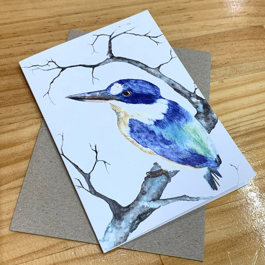 Shanna Trees Creations- Sacred Kingfisher Regular Greeting Card