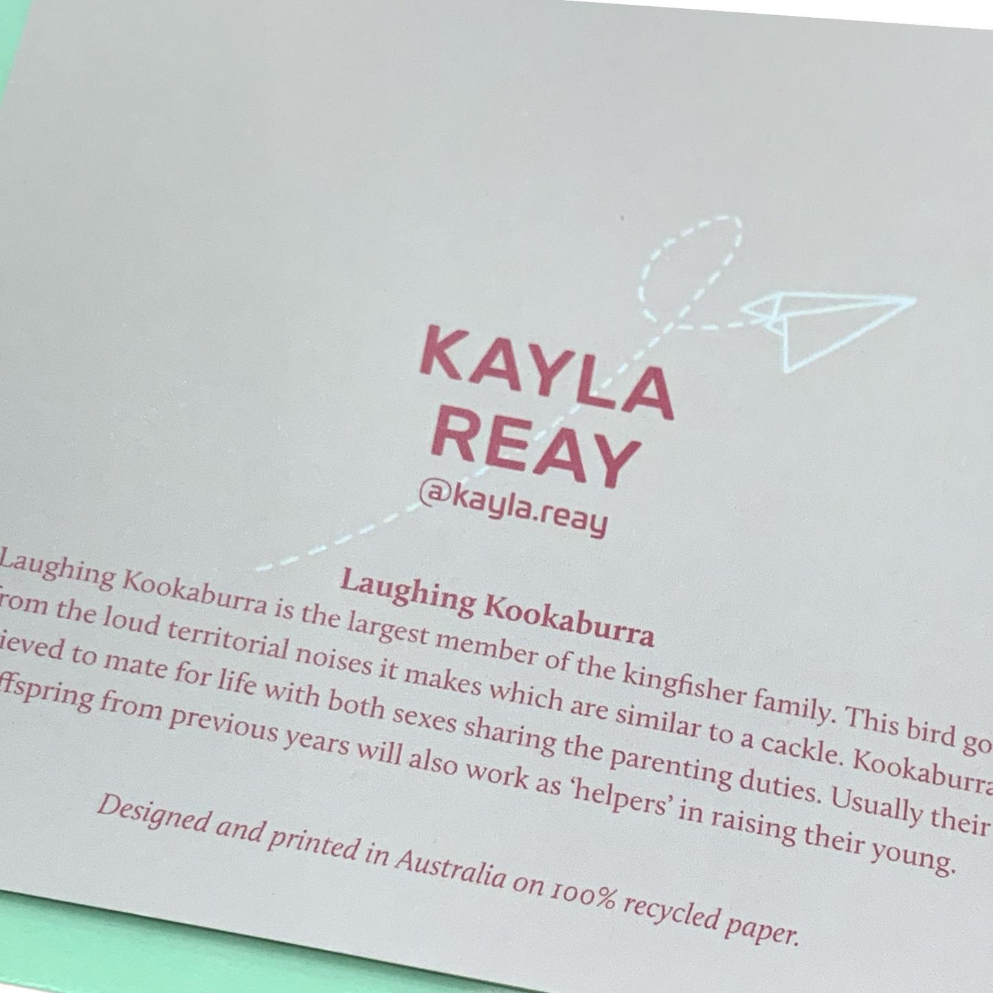KAYLA REAY- Laughing Kookaburra Greeting Card