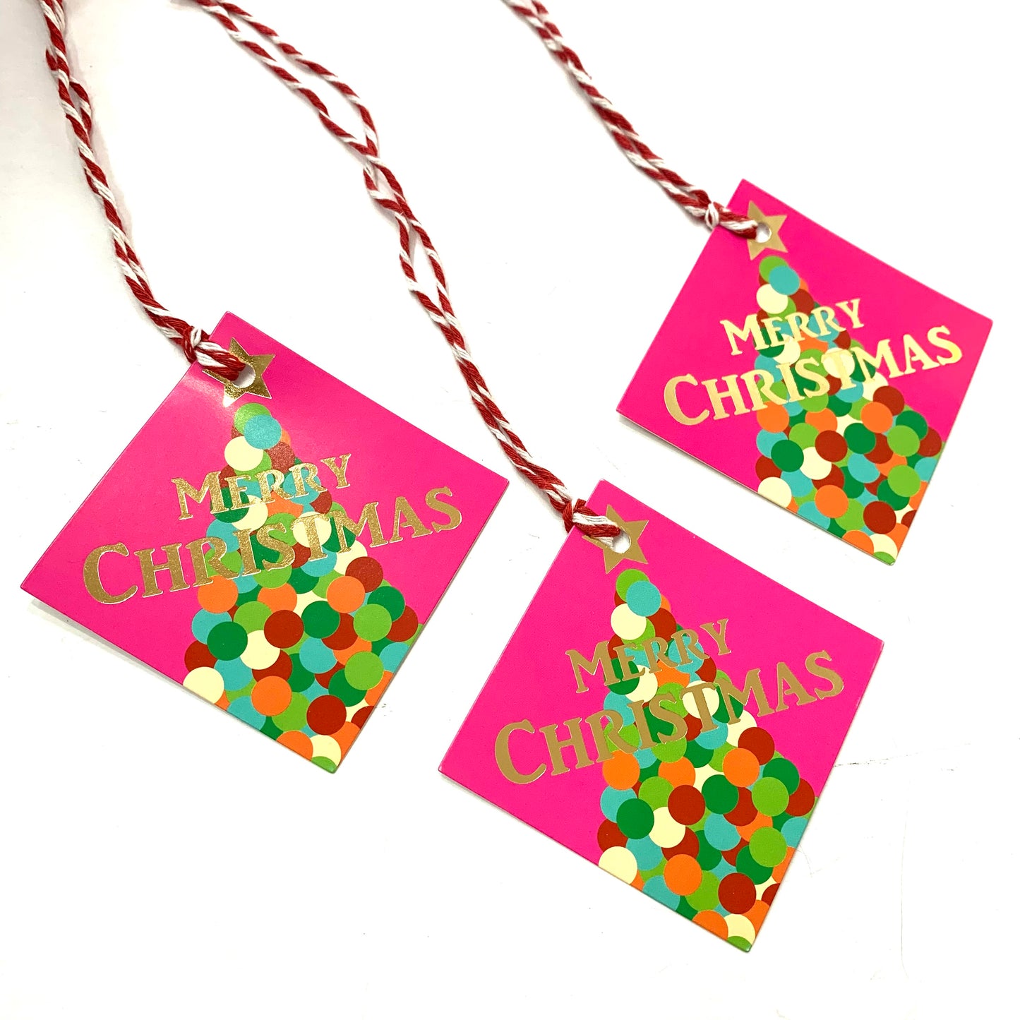CANDLEBARK CREATIONS - "Pom Pom Tree"- CHRISTMAS TAGS