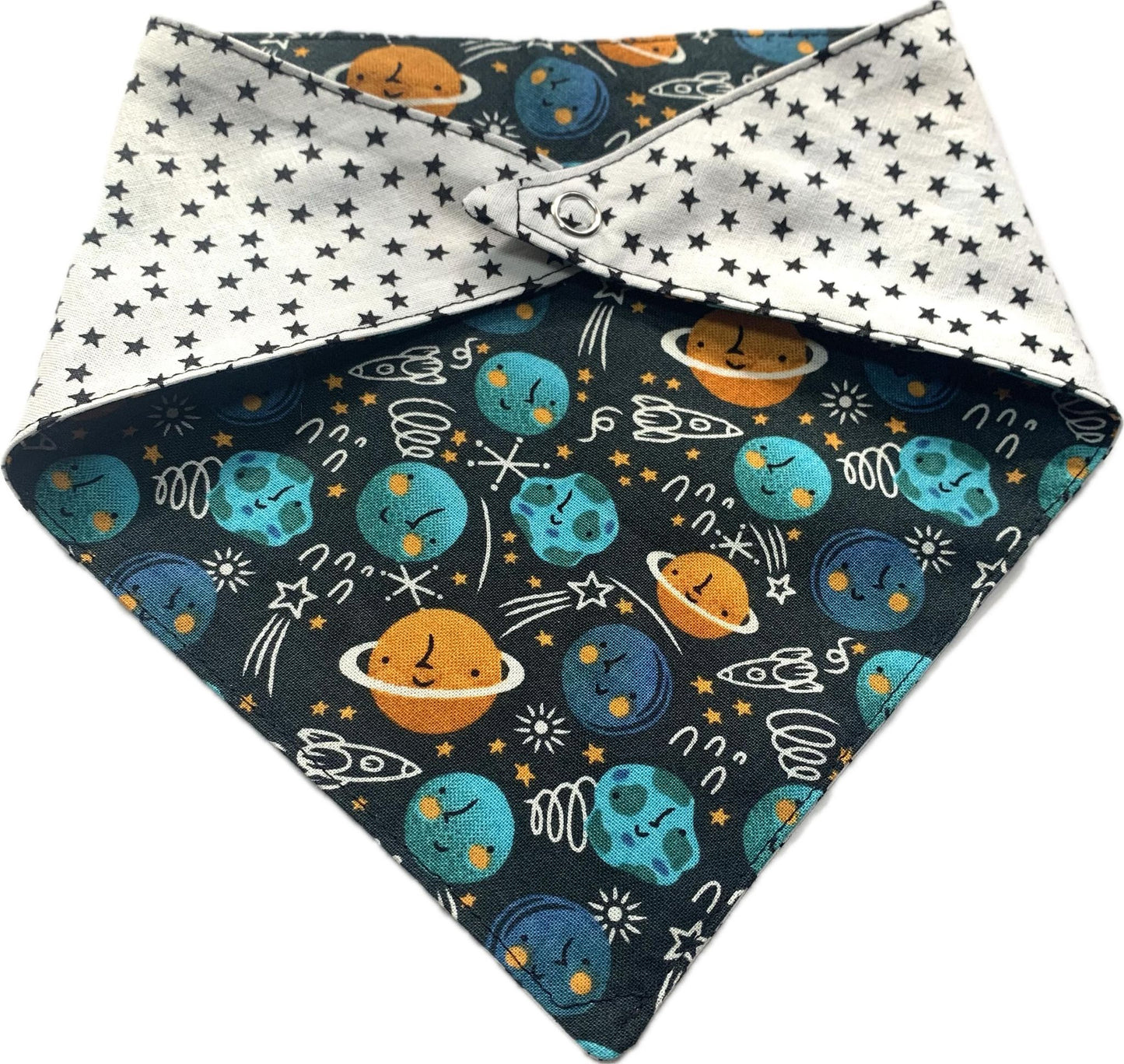 MAKIN' WHOOPEE - Small Pet Bandana- Planets & Stars