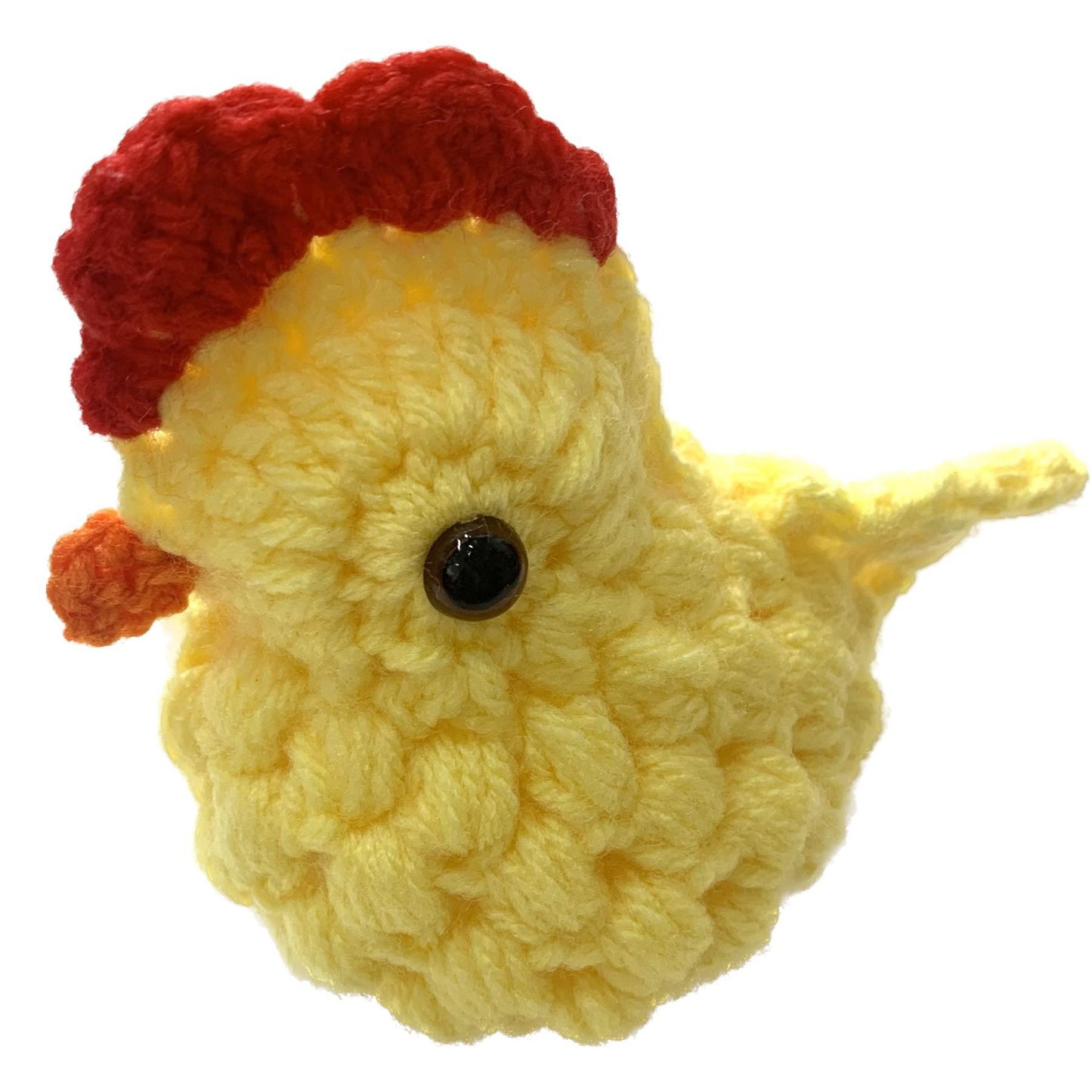 BEAKNITS- PALE YELLOW CROCHETED CHICKEN