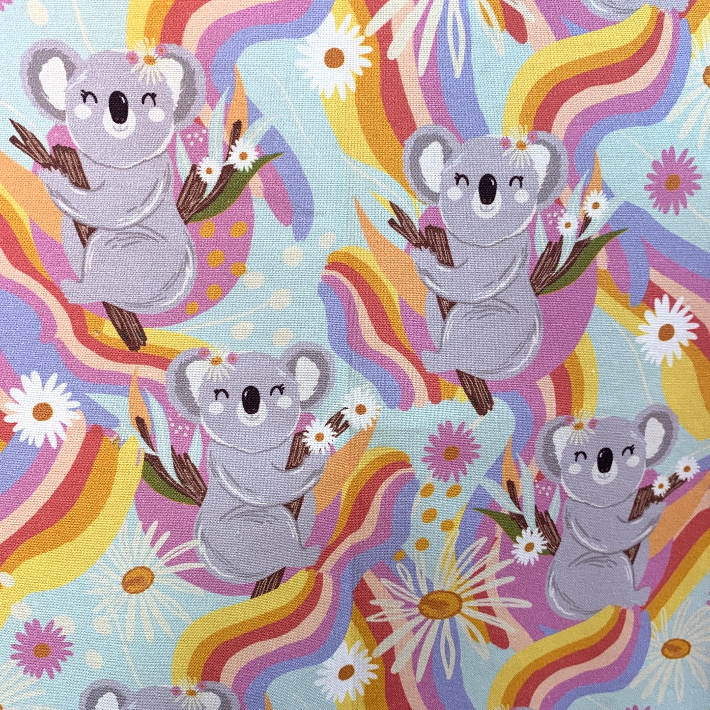 MUMMA WHOOPEE- "Koala Kaleidoscope" Christie Williams Fabric- APRON