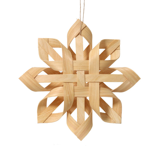 ROBERT GORDON POTTERY -SNOWFLAKE MEDIUM 23CM - WOVEN CHRISTMAS DECORATION