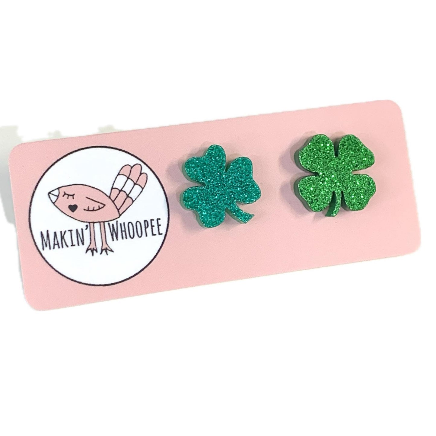 MAKIN' WHOOPEE - Mismatched Shamrock & Clover Studs