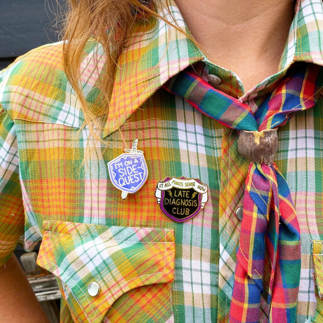 JUBLY-UMPH - "Late Diagnosis Club" - Lapel Pin