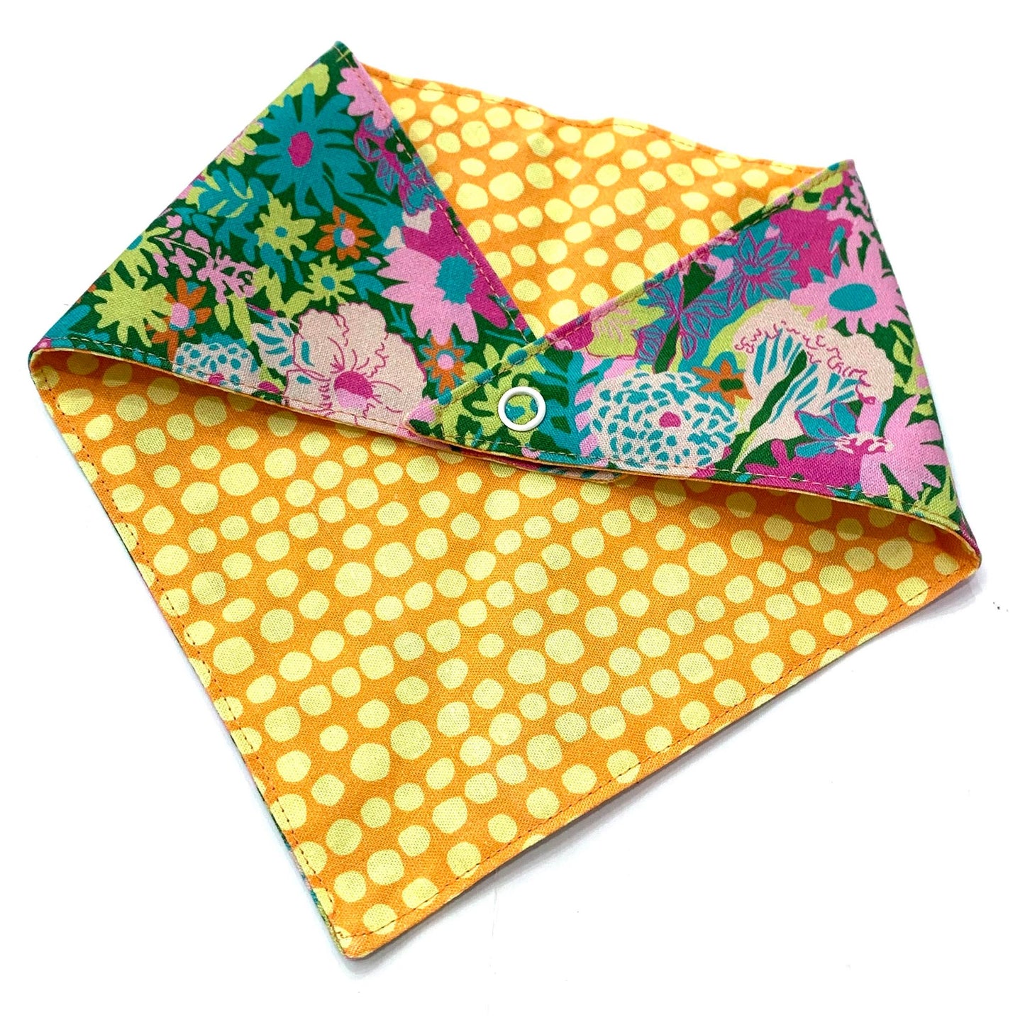 MAKIN' WHOOPEE - Small Pet Bandana- Colourful Floral & Citrus Spots