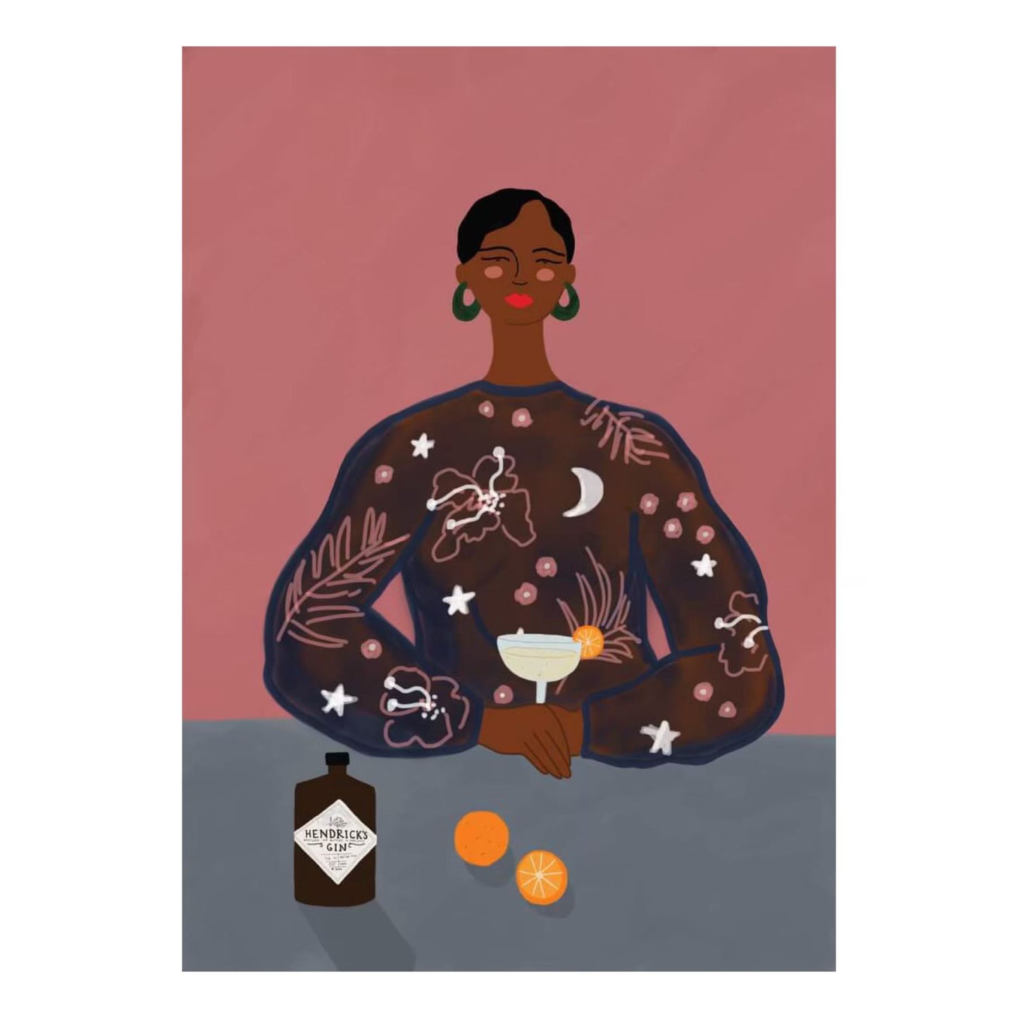 CONSTANZA GOEPPINGER- "GIN LADY"- A4 GICLEE PRINTS