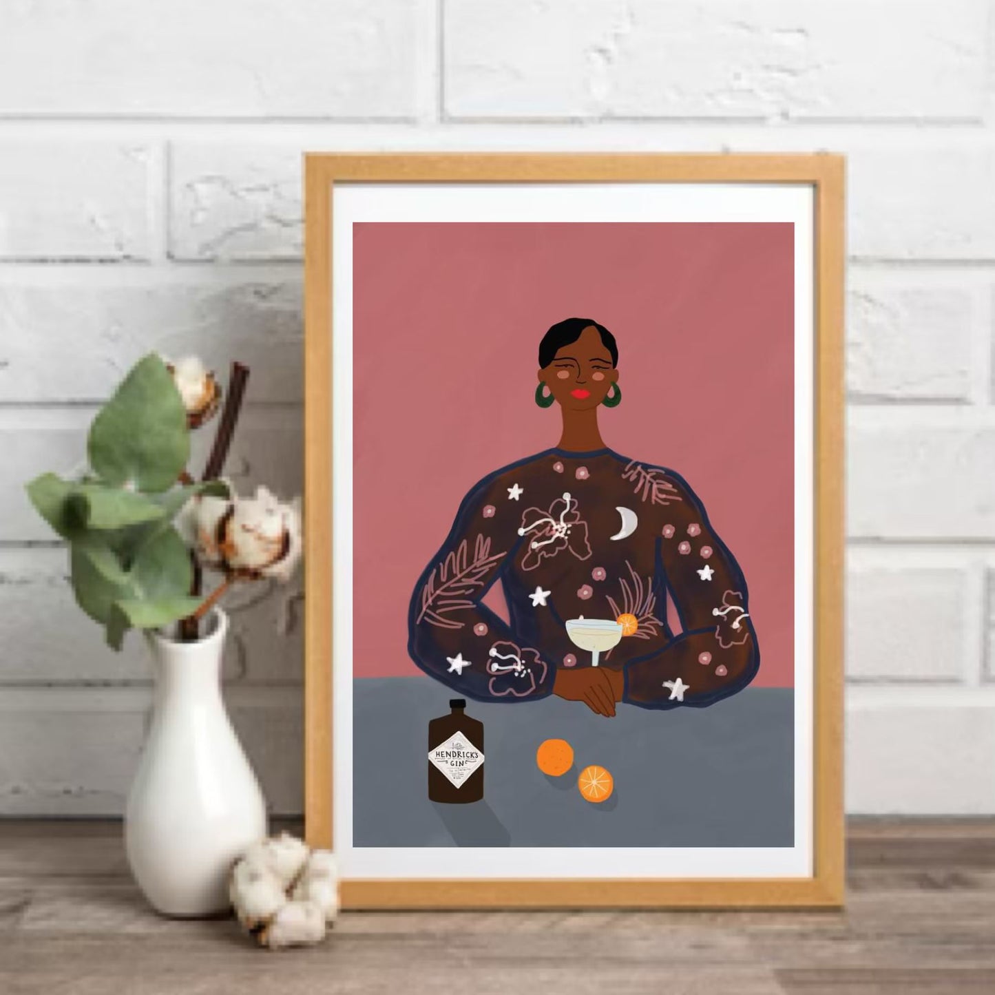 CONSTANZA GOEPPINGER- "GIN LADY"- A4 GICLEE PRINTS