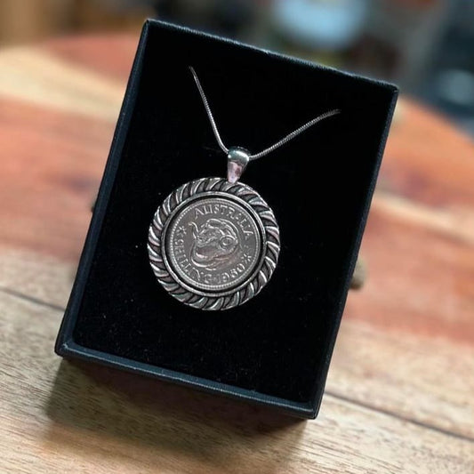 MOLLY MADE- "1960 Shilling" Long Pendant Necklace