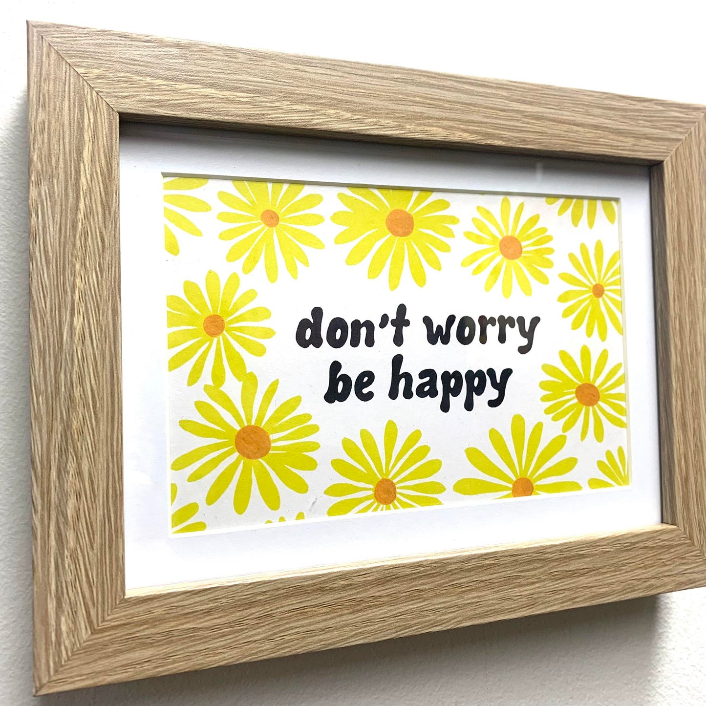 AHD PAPER CO - "DON'T WORRY BE HAPPY" - Framed Print