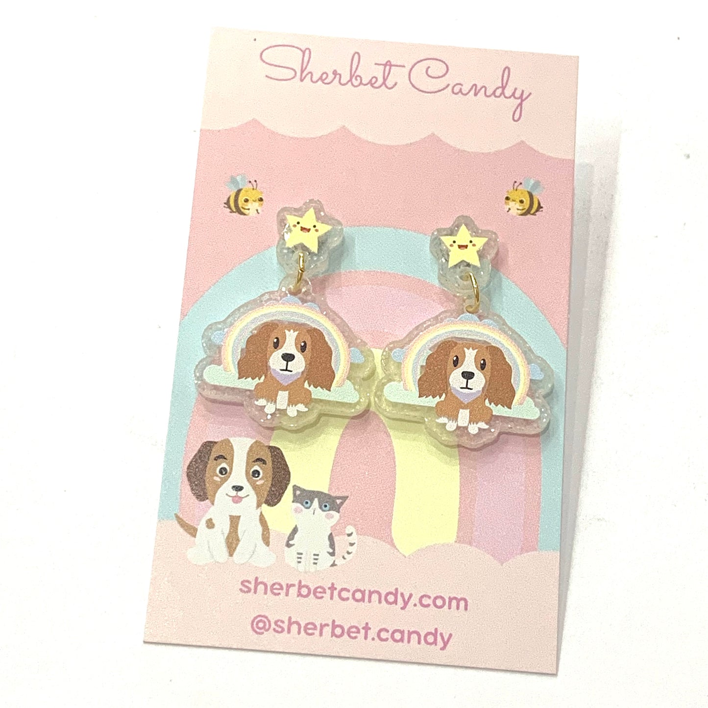 SHERBET CANDY- Far Far Away Collection - Over the Rainbow Earrings