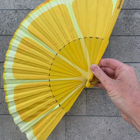 SISTA & CO. - BESPOKE HAND FANS - Lemon Twist