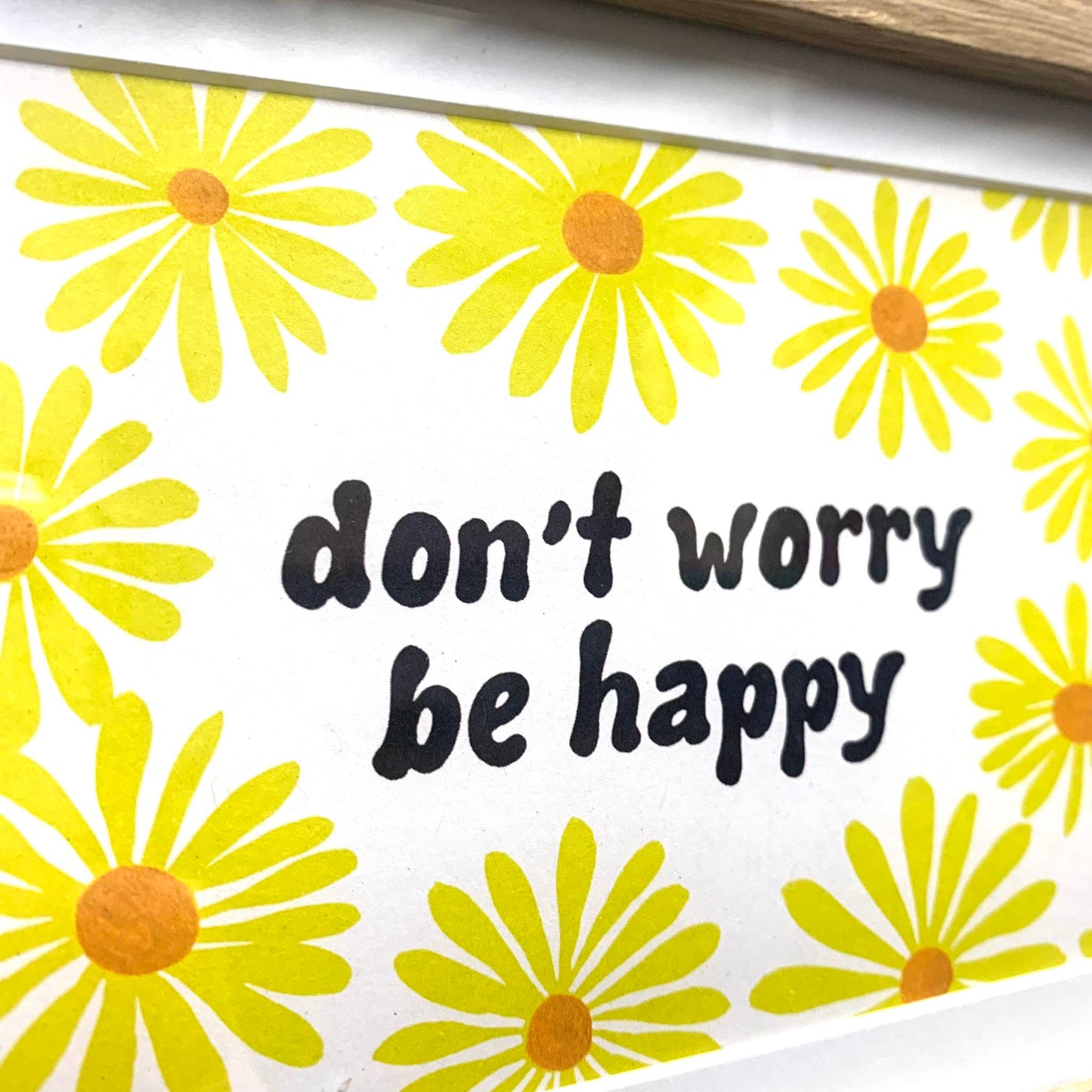 AHD PAPER CO - "DON'T WORRY BE HAPPY" - Framed Print