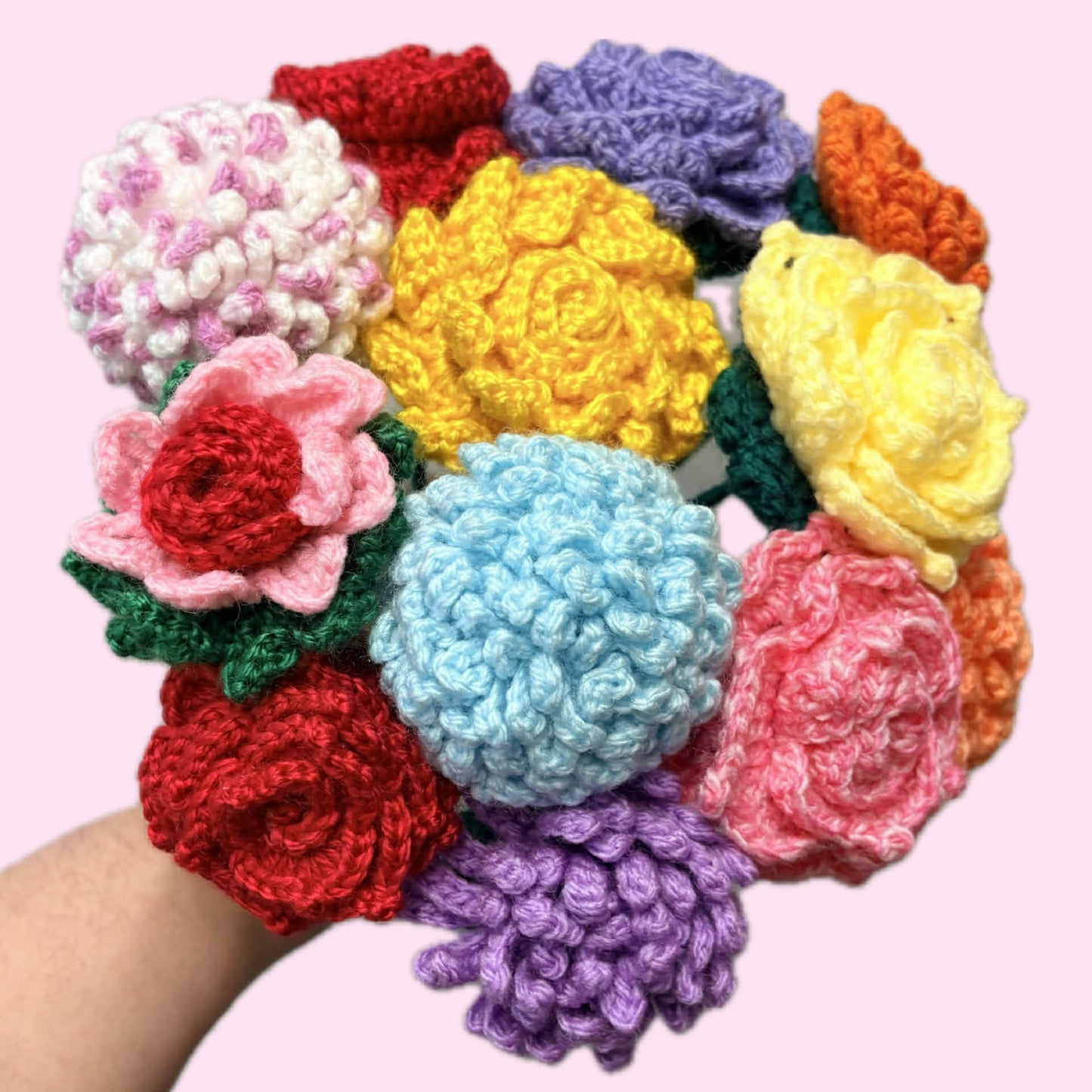 HOOKED BY JEN- Single Flower Blue