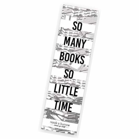 NOOK & BURROW- "SO MANY BOOKS" Bookmark