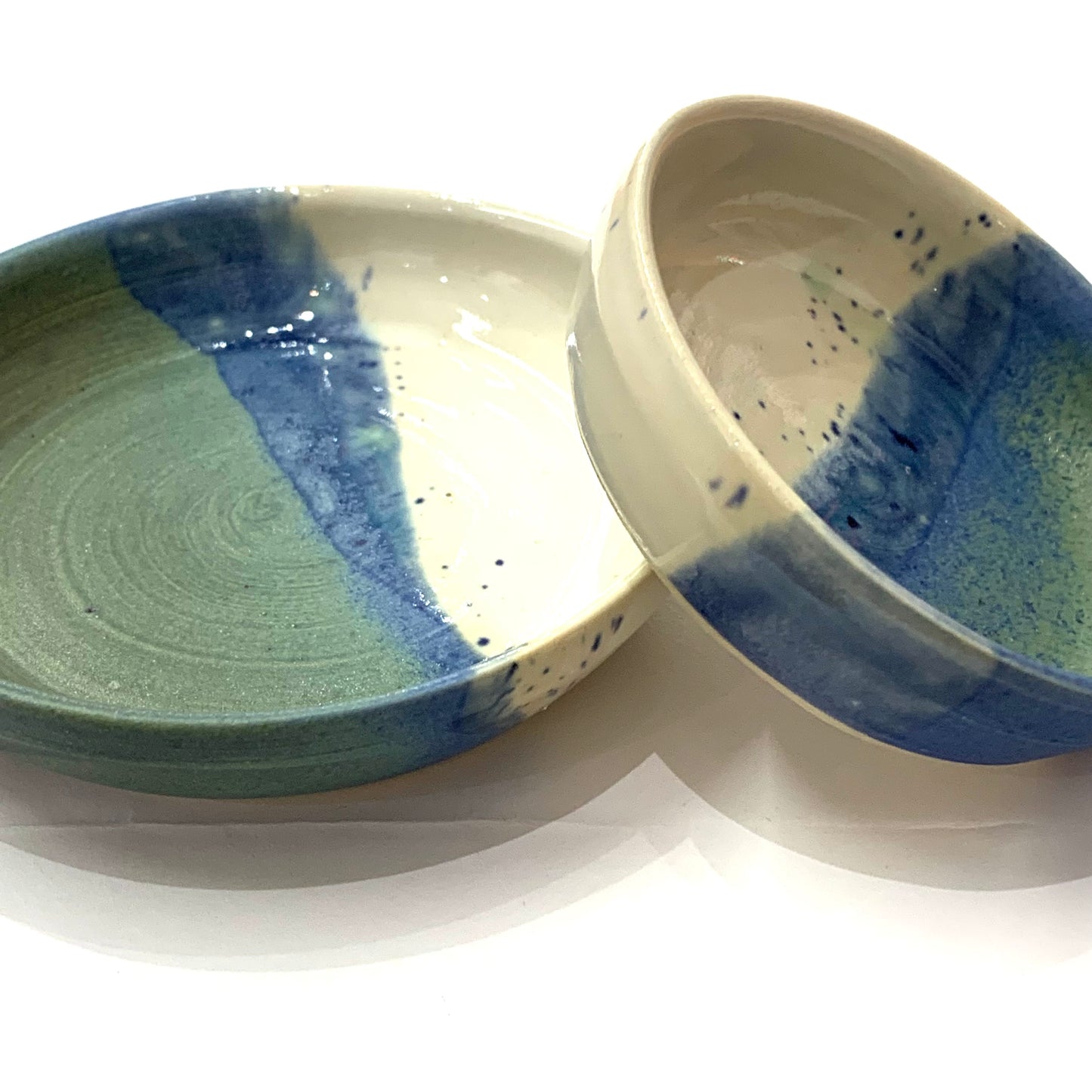 EARTH BY HAND- Set of 2 Tapas/Trinket Dishes- #1