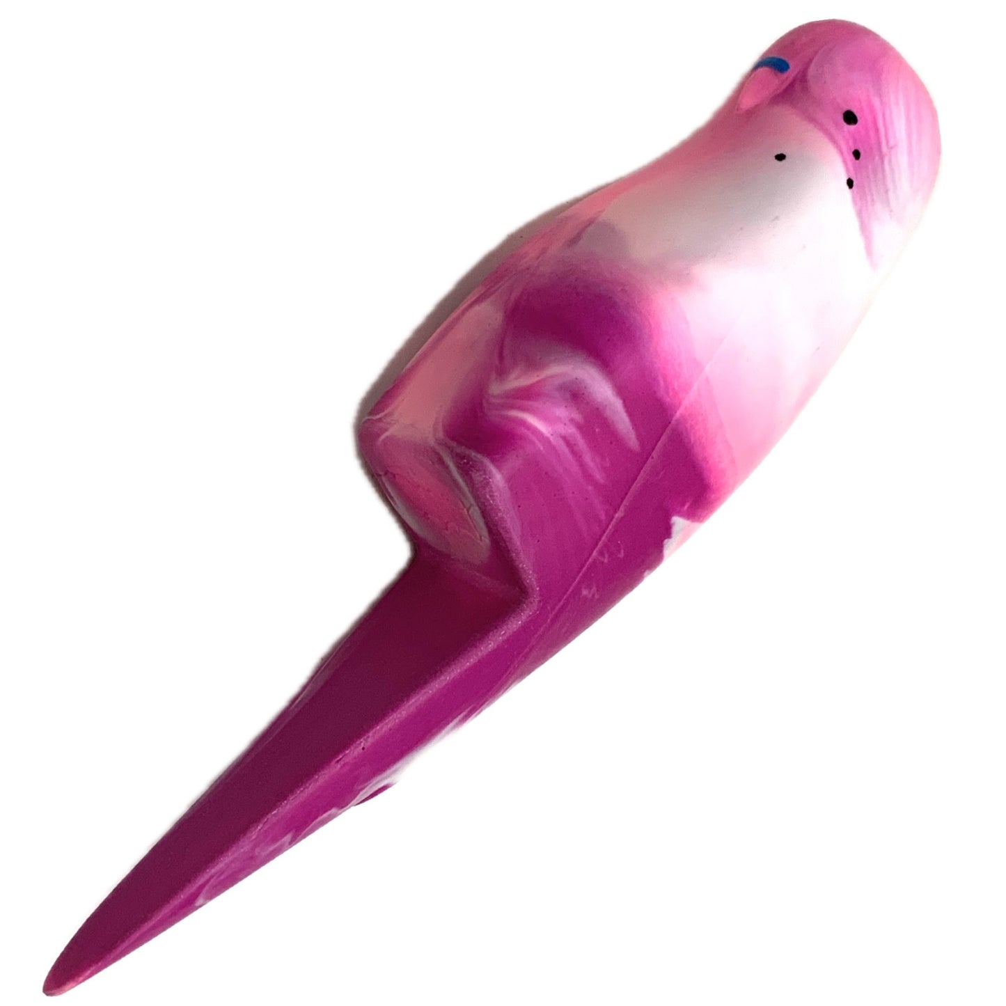 PETE CROMER - RESIN BUDGERIGAR #11 - Pink & Magenta