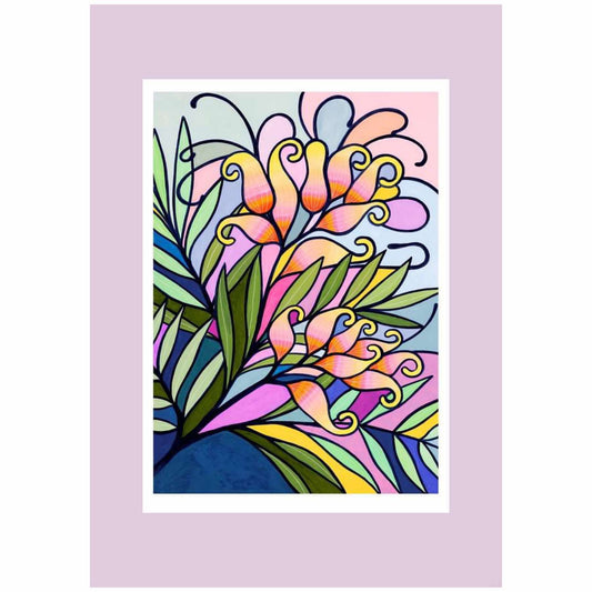 CLAIRE ISHINO- MEDIUM LIMITED EDITION A4 PRINTS- Grevillea in the Garden