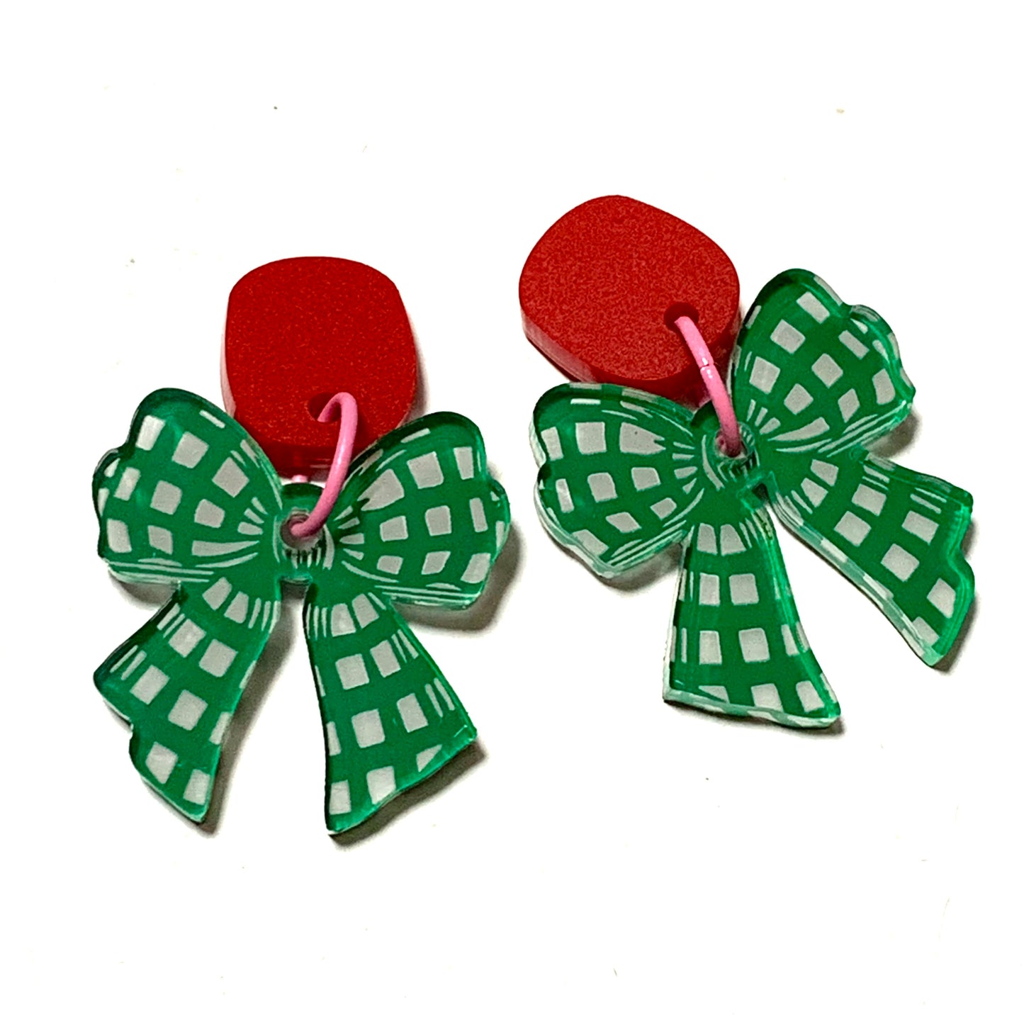 MAKIN' WHOOPEE - “Festive Bows” CHRISTMAS STUD DANGLES