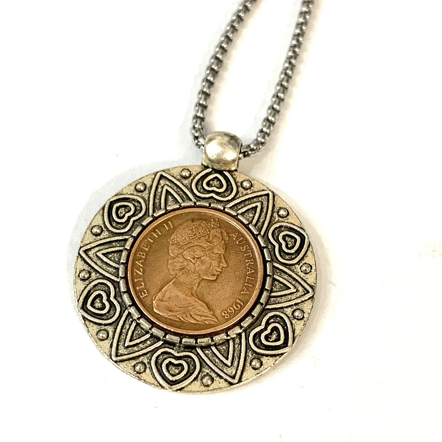 MOLLY MADE- "1968 One Cent" Pendant Necklace