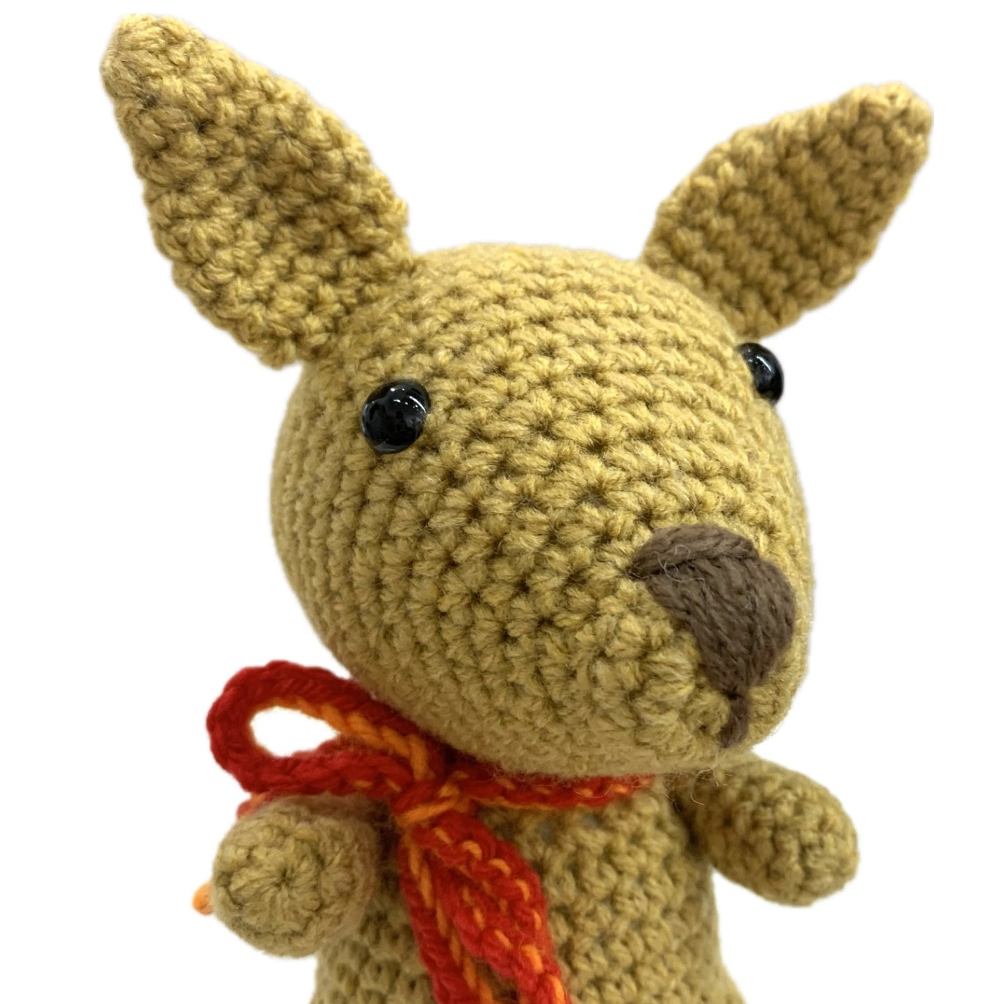 BEAKNITS- Crochet Kangaroo- Small Red